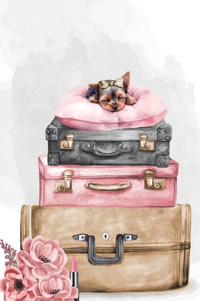 Fine Art Print: Pup Travel II by Kimberly Allen