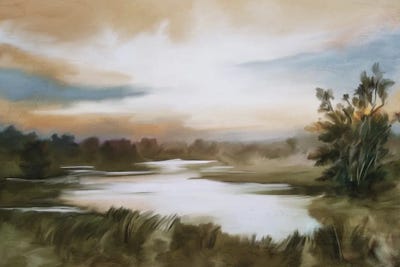 Kimberly Allen - Canvas Prints: Sunset Pond by Kimberly Allen