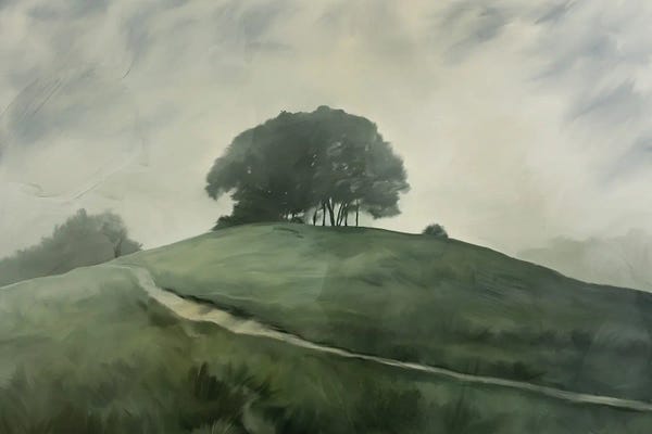Kimberly Allen: Hillside Path by Kimberly Allen