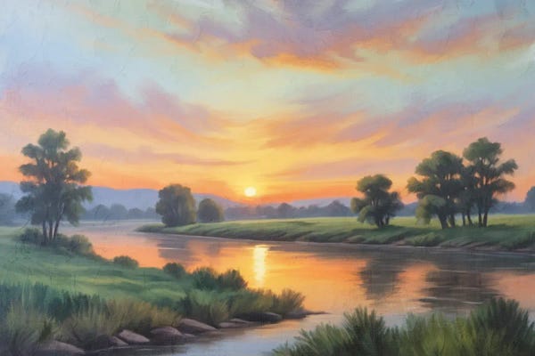 Kimberly Allen: Sunset Stream by Kimberly Allen