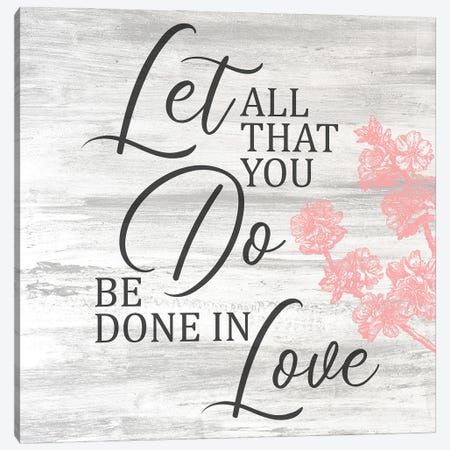 Be Done In Love Square Canvas Print #KAL181} by Kimberly Allen Canvas Print