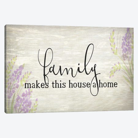 Family Makes Canvas Print #KAL188} by Kimberly Allen Canvas Print