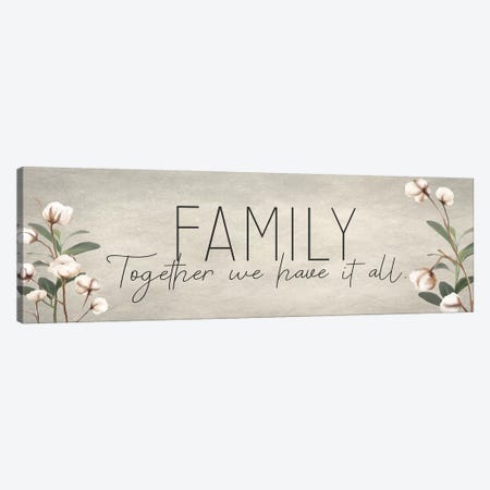 Family Together Cotton Canvas Print #KAL189} by Kimberly Allen Canvas Art Print