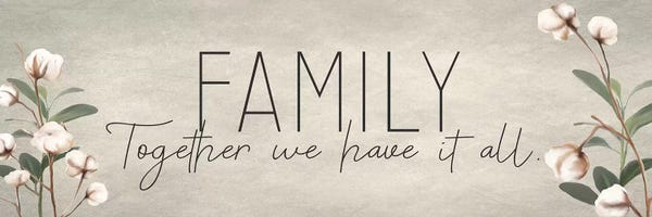 A.D. Lines Eurogroup Inc.: Family Together Cotton by Kimberly Allen