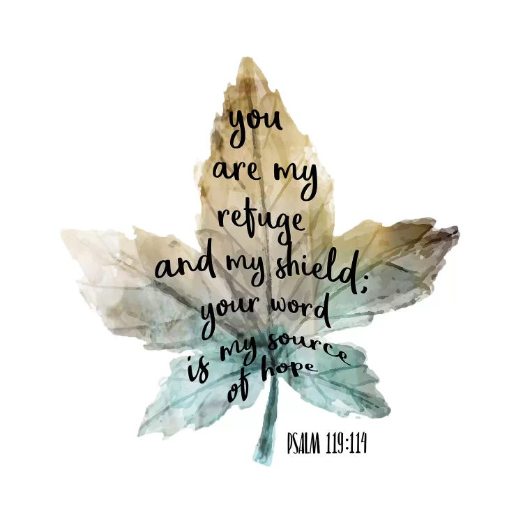 Psalm Leaf I by Kimberly Allen wall art