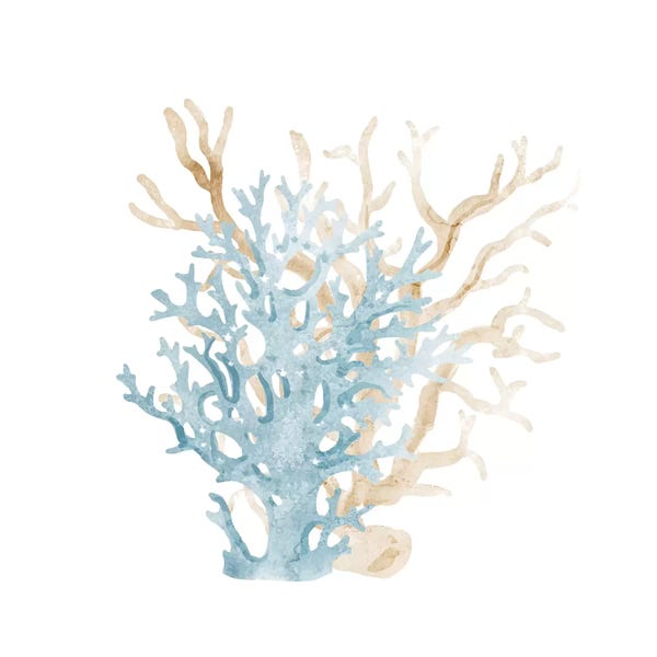 Kids Nautical Art: Coral Cove Blue III by Kimberly Allen