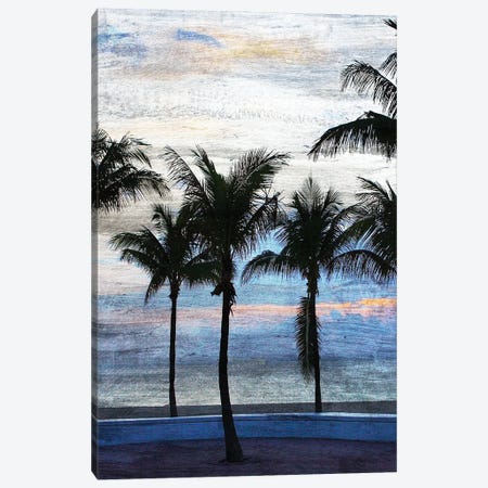 Sunset at the Beach I Canvas Print #KAL278} by Kimberly Allen Canvas Art Print
