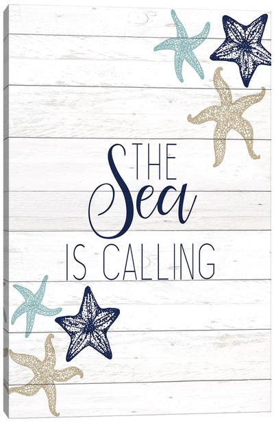 The Sea III Canvas Art Print - Starfish Art