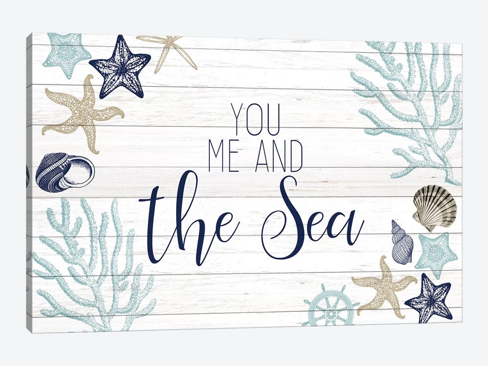You Me and the Sea by Kimberly Allen 1-piece Art Print