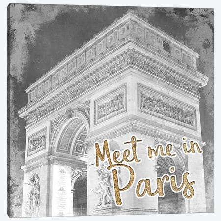 Meet Me in Paris 1 Canvas Print #KAL309} by Kimberly Allen Canvas Print