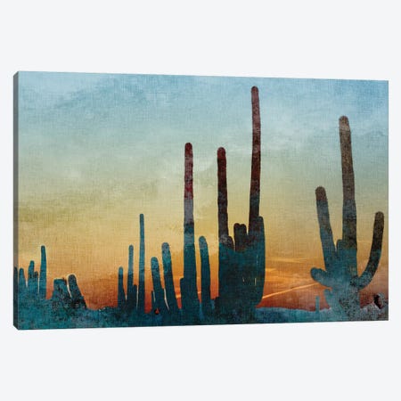 Saguaro Cactus Canvas Print #KAL353} by Kimberly Allen Canvas Artwork