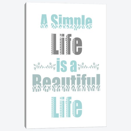 A Simple Life Canvas Print #KAL364} by Kimberly Allen Canvas Artwork
