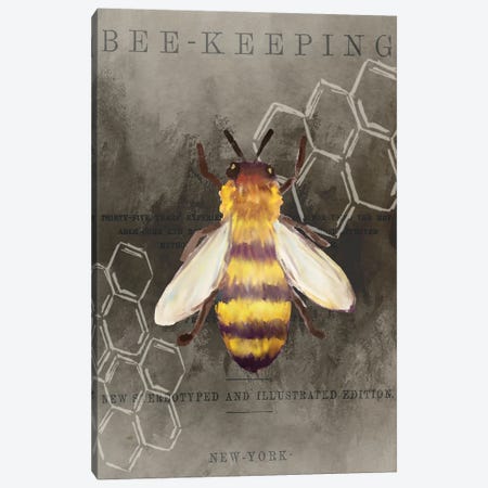 Bee Charmer I Canvas Print #KAL379} by Kimberly Allen Canvas Wall Art