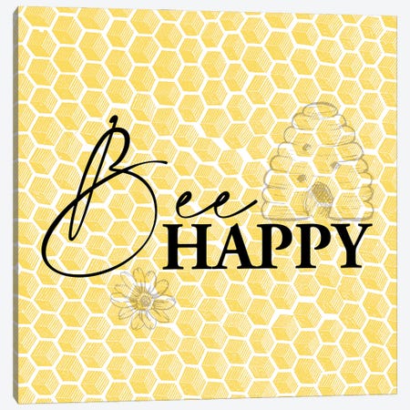 Bee I Canvas Print #KAL381} by Kimberly Allen Canvas Print