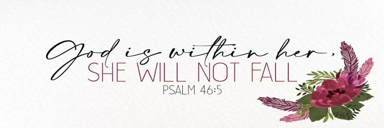 She Will Not Fall by Kimberly Allen wall art