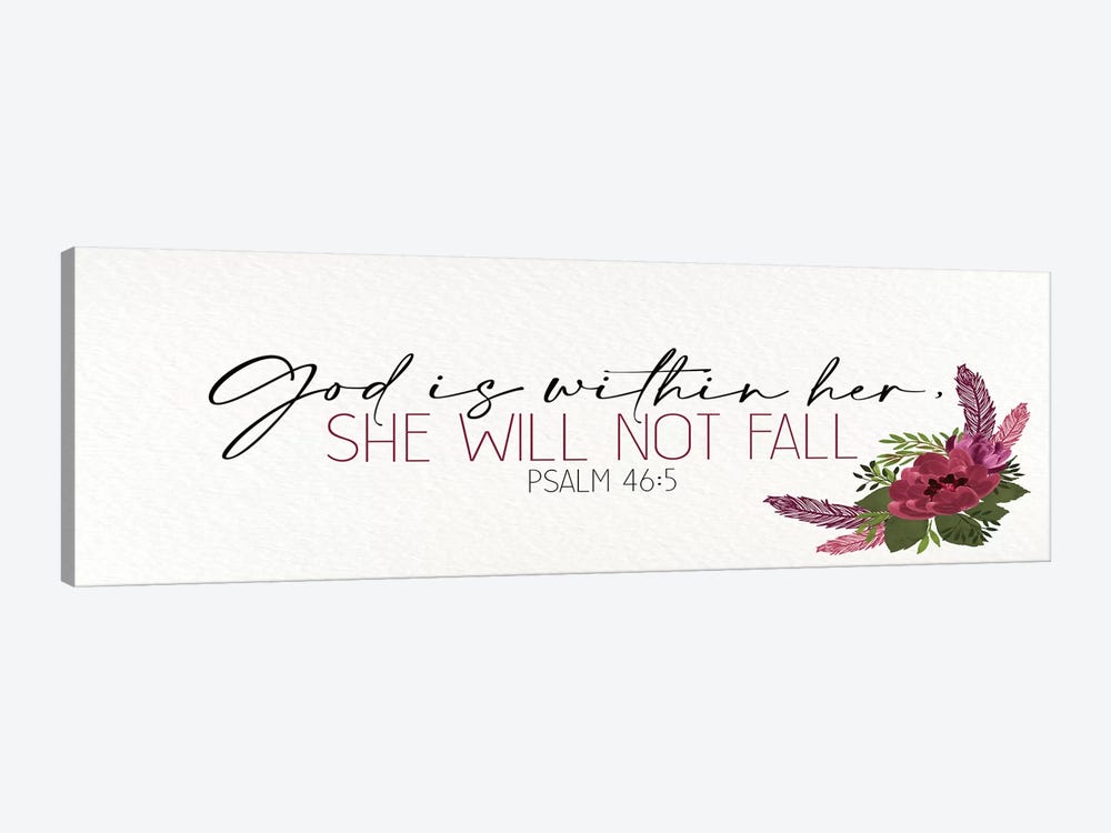 She Will Not Fall 1-piece Canvas Print