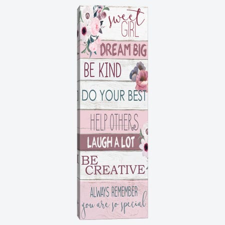 Sweet Girl Canvas Print #KAL458} by Kimberly Allen Canvas Print