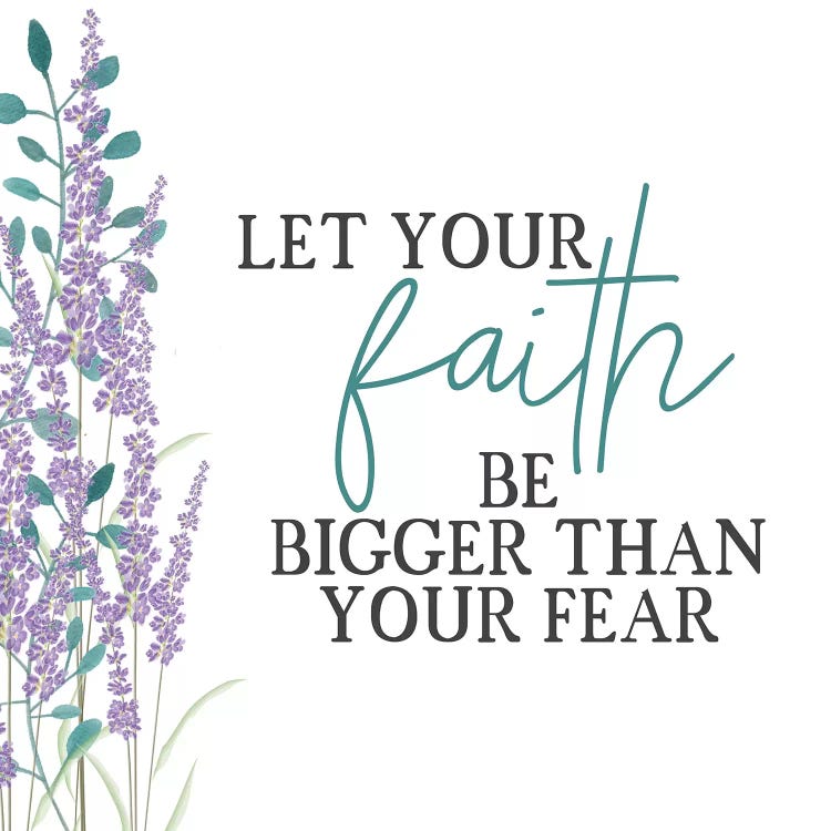 Your Faith Floral by Kimberly Allen wall art