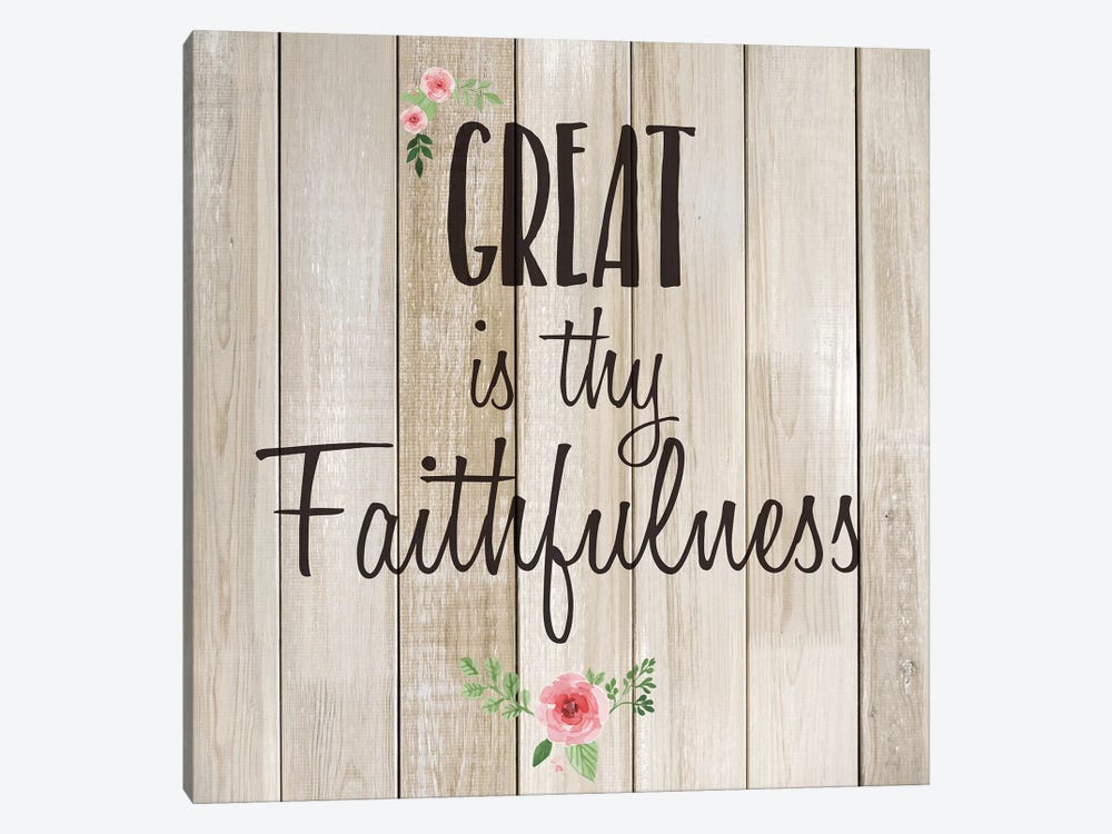 Great is Thy Faithfulness by Kimberly Allen 1-piece Canvas Art Print