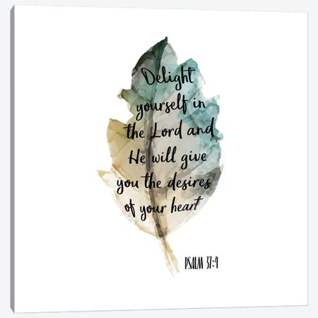 Psalm Leaf IV Canvas Print #KAL4} by Kimberly Allen Canvas Wall Art