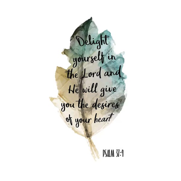 Bible Verses: Psalm Leaf IV by Kimberly Allen