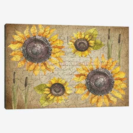 Sunflower Day Canvas Print #KAL507} by Kimberly Allen Canvas Wall Art