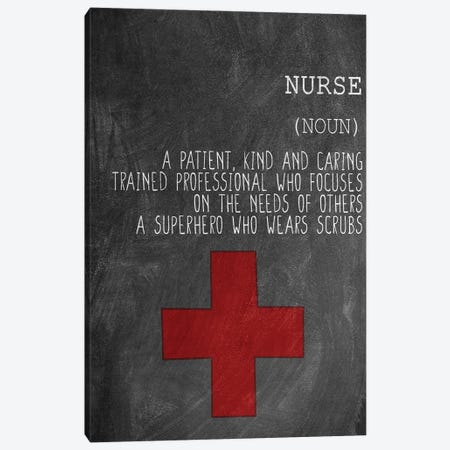 A Nurse Canvas Print #KAL610} by Kimberly Allen Art Print