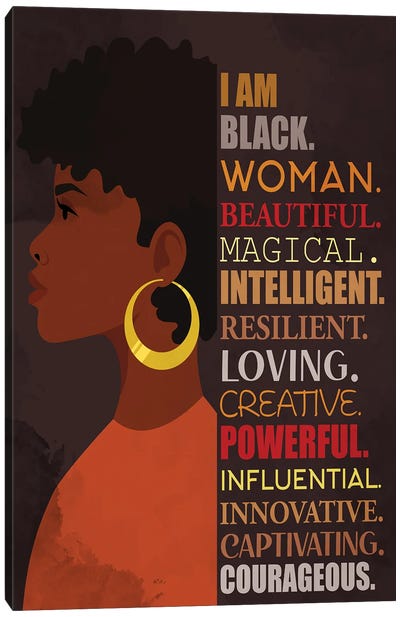 I Am Canvas Art Print - Black Lives Matter Art