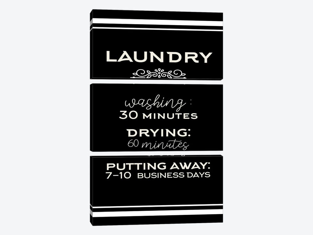 Laundry Days by Kimberly Allen 3-piece Canvas Print
