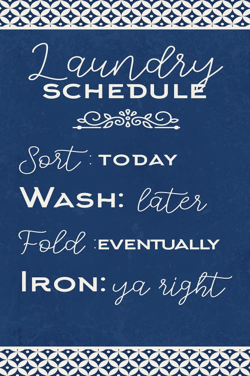 Laundry Schedule