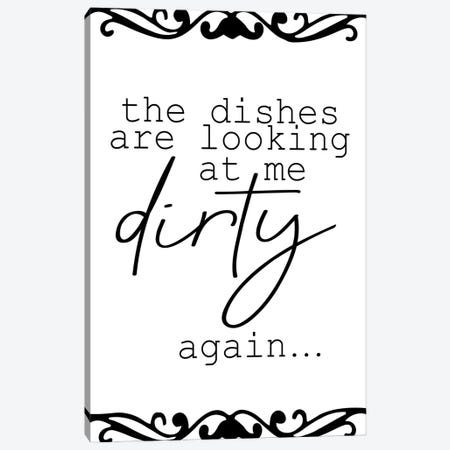 The Dishes Canvas Print #KAL647} by Kimberly Allen Art Print