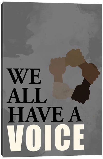 Voice Canvas Art Print - Voting Rights Art