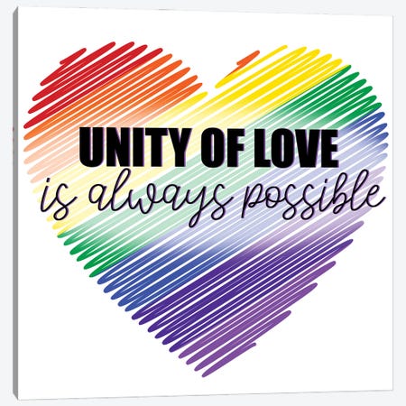 Unity of Love Canvas Print #KAL676} by Kimberly Allen Canvas Art