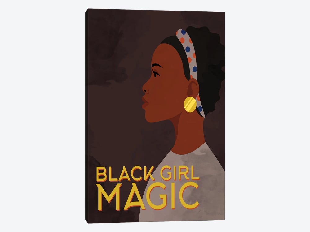 Black Girl Magic by Kimberly Allen 1-piece Canvas Wall Art