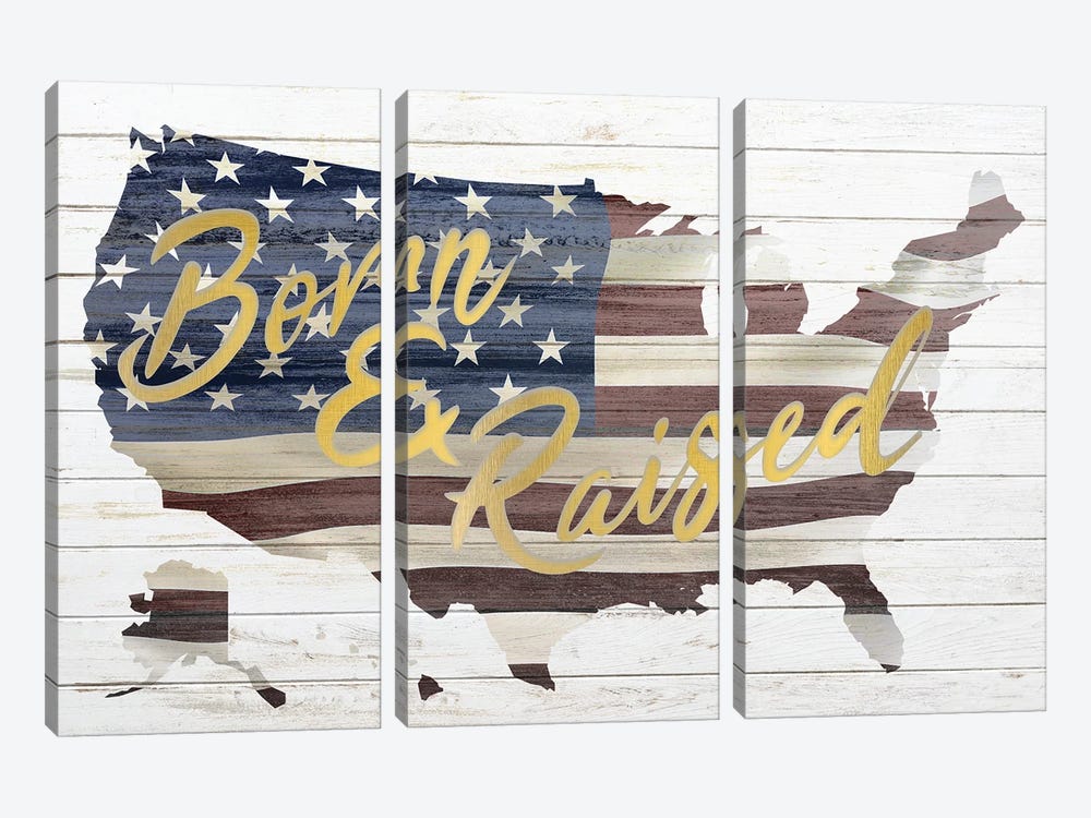 Born And Raised by Kimberly Allen 3-piece Art Print