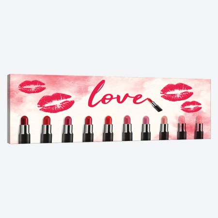 Love Lipstick V2 Canvas Print #KAL844} by Kimberly Allen Canvas Print