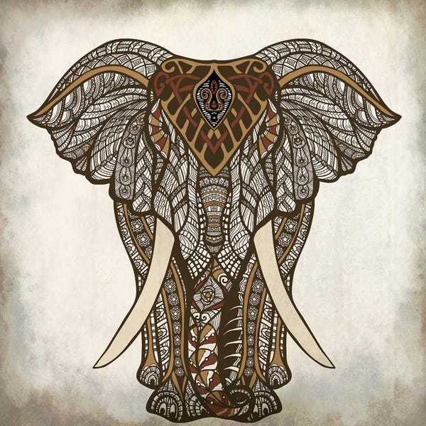 Elephants: Mandala Elephant by Kimberly Allen
