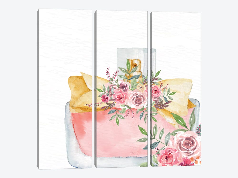 Pink Scent V by Kimberly Allen 3-piece Canvas Print