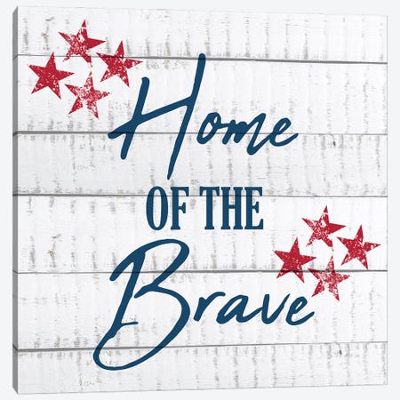 Home Of The Brave Canvas Print #KAL92} by Kimberly Allen Canvas Artwork