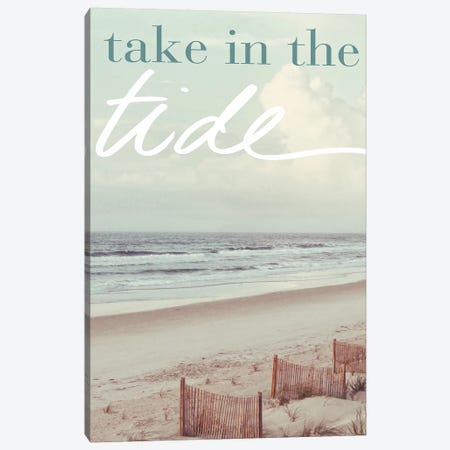 Take in the Tide Canvas Print #KAM16} by Kathy Mansfield Canvas Artwork