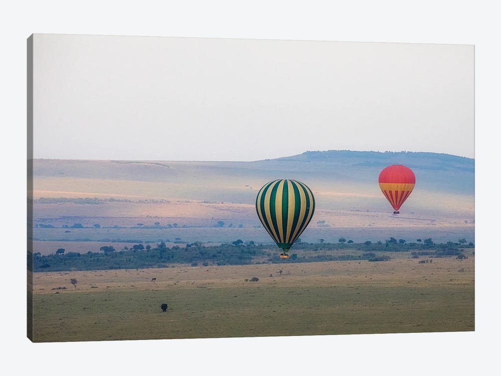 Hot Air Balloons Over Kenya I by Kathy Mansfield 1-piece Canvas Wall Art
