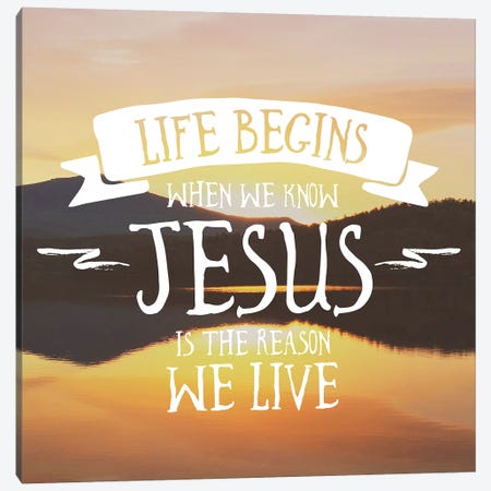 Life Begins Canvas Print #KAM9} by Kathy Mansfield Canvas Art