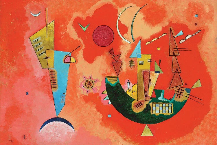 For and Against, 1929 by Wassily Kandinsky wall art