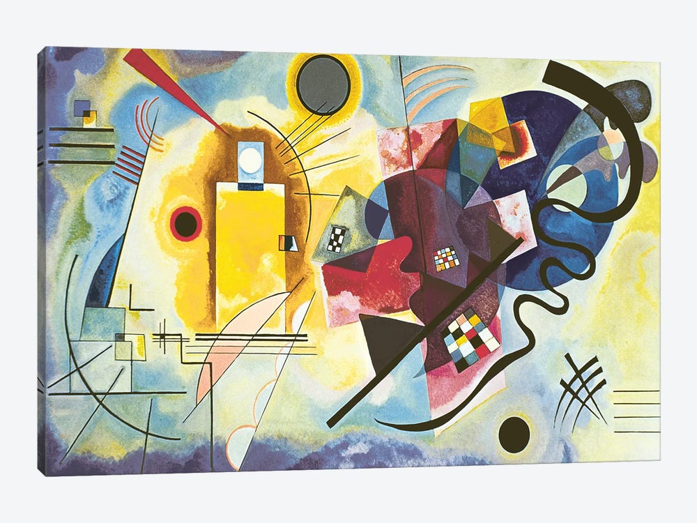 Gelb - Rot - Blau (Yellow-Red-Blue), 1925 by Wassily Kandinsky 1-piece Canvas Wall Art