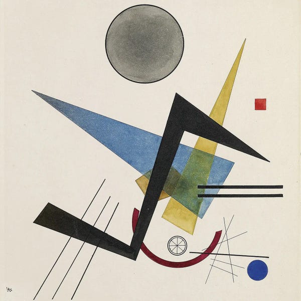 Bauhaus: Grey Circle, 1923 by Wassily Kandinsky