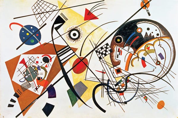 Wassily Kandinsky: Intersecting Lines, 1923 by Wassily Kandinsky