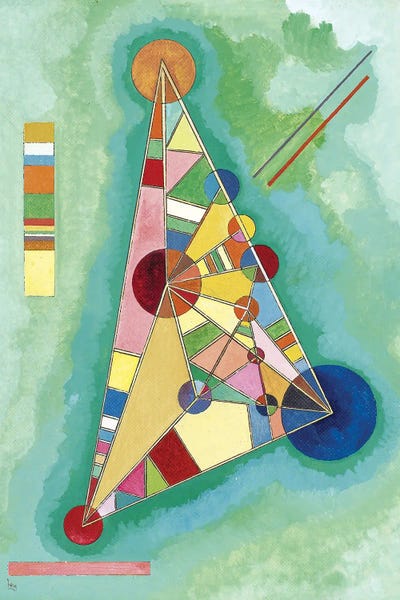 Bauhaus: Multi Coloured Triangle, 1927 by Wassily Kandinsky