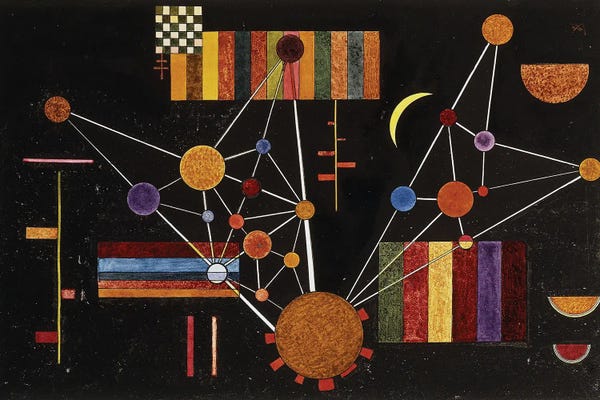 Decorative Elements: Network seen from Above, No.231 by Wassily Kandinsky