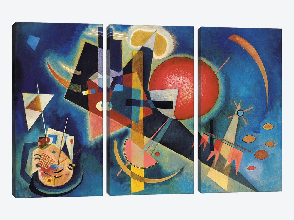 Im Blau by Wassily Kandinsky 3-piece Canvas Art Print