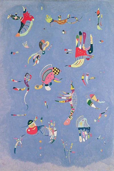 Reptiles & Amphibians: Sky Blue, 1940 by Wassily Kandinsky